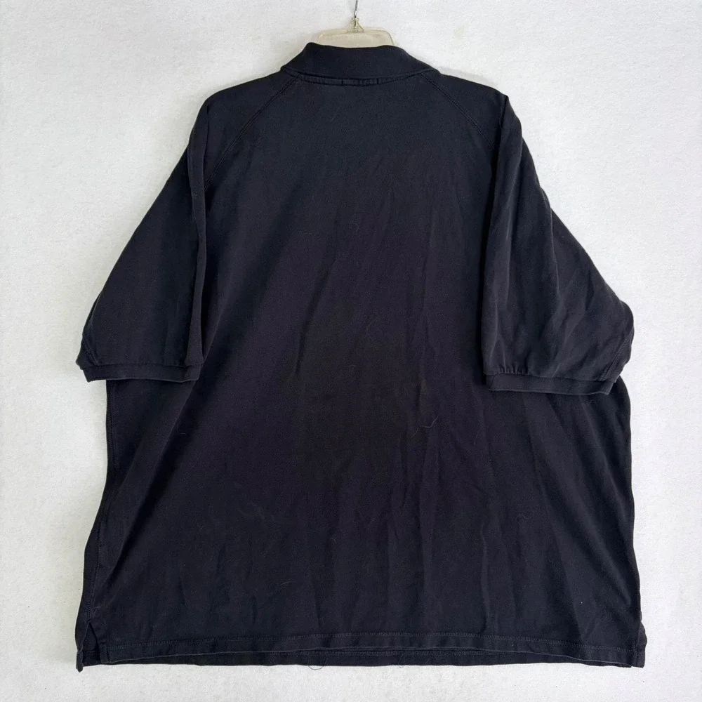 Polo Ralph Lauren Polo Shirt Mens 4XB Black USA 1967 Graphic Logo Raglan Sleeve